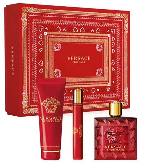 versace eros flame 100ml gift set|versace eros edp gift set.